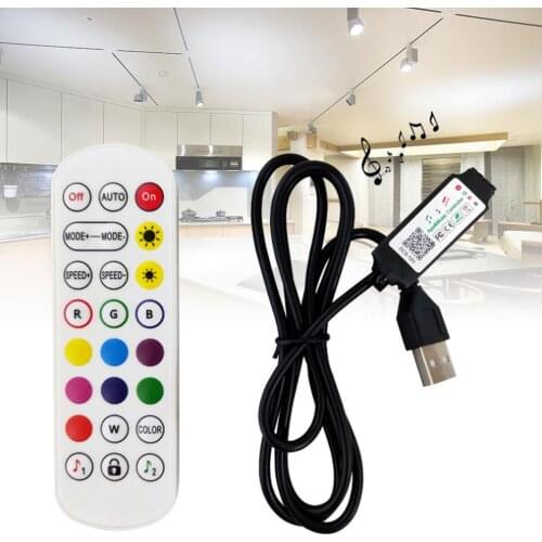 24Key Mini Music Controller RGB LED Bluetooth Controller for LED Strip Light New