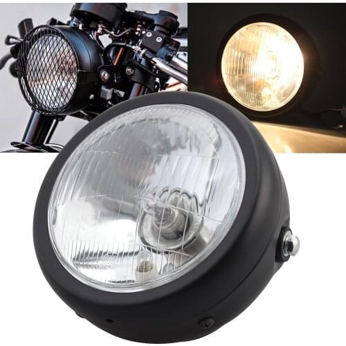 Motorcycle Retro Head light Metal Halogen Light Front Headlight Lamp Kit For CG125 GN125 For Harley Cafe Racer Honda