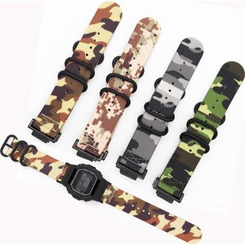 Nylon Watch Strap+Connector Adapter for Casio g-shock GA-110/100/120 DW-5600 GW-M5610 DW-6900 G-5600 GW-6900 Sport Watchband
