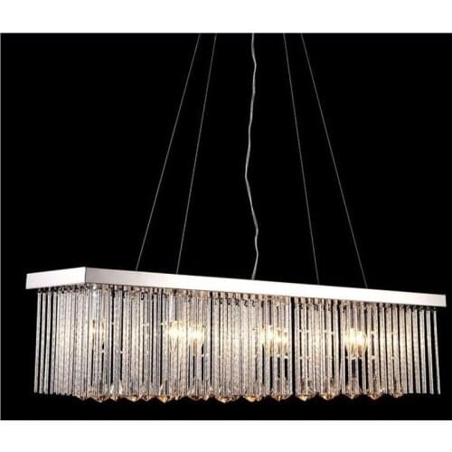NEW Simple Modern Crystal Led Pendant Light For Home Dinging Room Fashion Indoor Lamp With E14 Led Bulbs DHL Free