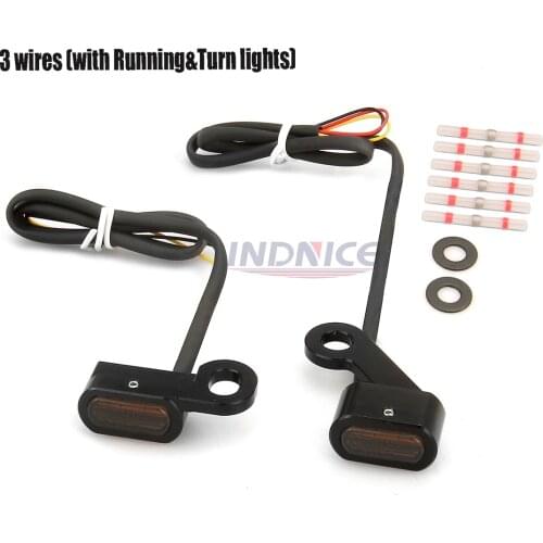 FRONT Mini turn signal indicator light for harley Sportster XL883L SuperLow XL883N Iron 883 1200