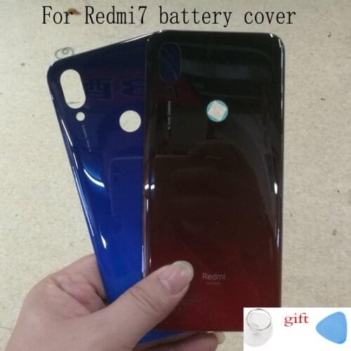 Plastic For Xiaomi Redmi 7 Back Battery Door Housing Cover Redmi7 battery cover Replace
