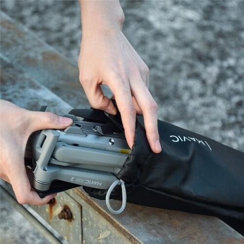 Portable Handbag Soft Storage Bag for DJI Mavic Air 2 Drone Body & Remote Control 2pcs Protective Pouch Drawstring Travel Bag