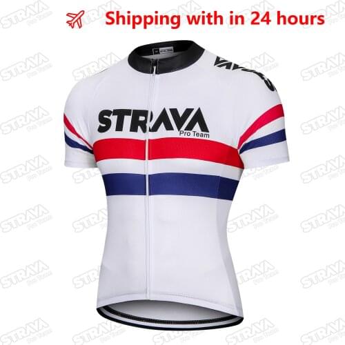 STRAVA pro team Cycling Jersey 2021 Summer Mountain Bike Bicycle Jersey Bicycle Racing Uniform Clothes
