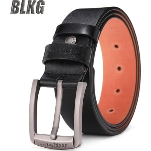 Luxury Brand Genuine Leather Belt Men Business Casual Belt for Men First Layer Cowskin Pin Buckle Designer Waist Belt 105-125cm