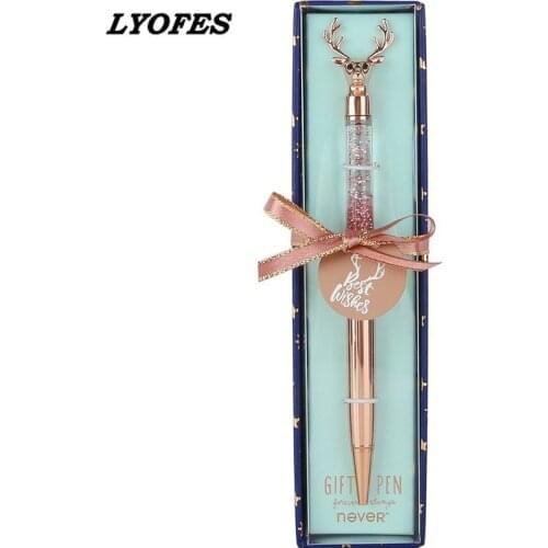 Pen high value metal pen personality creativity neutral pen Reindeer Christmas New Year gift lyofes pen birthday gift