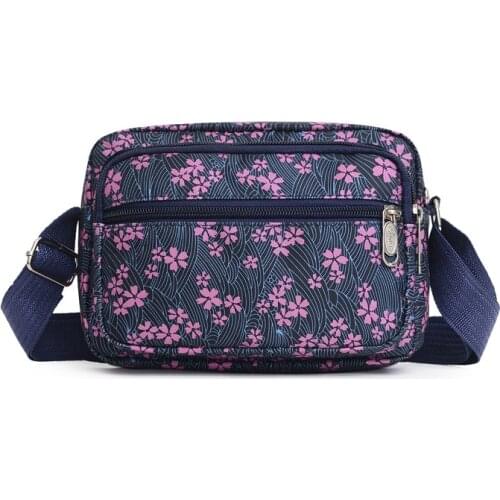 SHYAA New Nylon Fabric Leisure Diagonal Womens Bag Middle-aged Mommy Bag Mobile Phone Shoulder Bag Outdoor Crossbody Bag