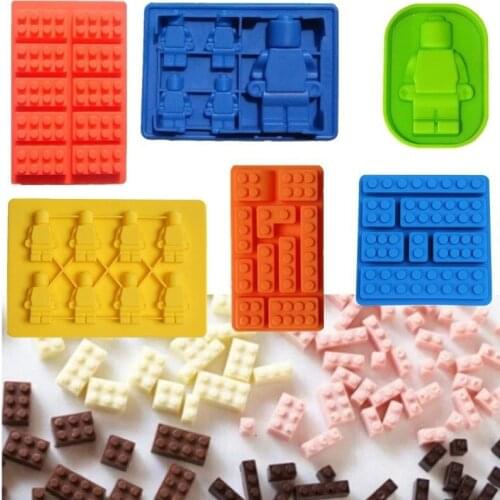 Lego Robot Silicone Mold Practical Cake Mold Chocolate Mold Creative Baking Tool Food Grade Silicone DIY Bakeware Accessories