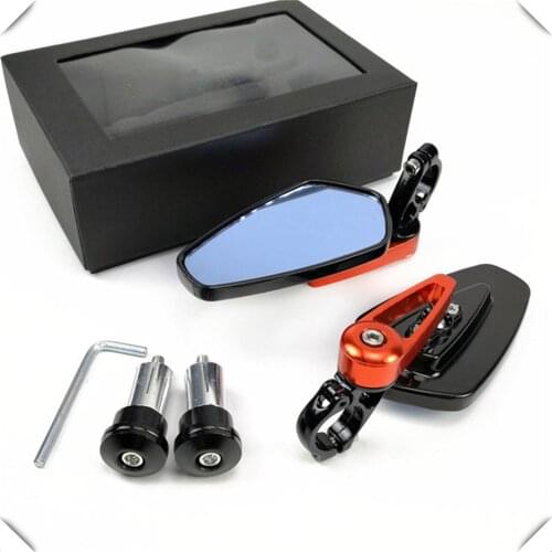 Universal Motorcycle Aluminum Bar End Side Rearview Mirror for TRIUMRH SPRINT GT RS ST RS STREET TWIN THRUXTON R Steve SE