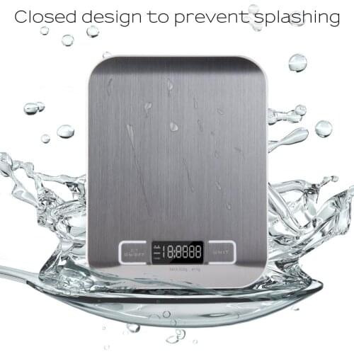 5kg Household Kitchen Scale Electronic Food Scales Diet Scales Measuring Tool Slim LCD Digital Electronic Weighing Scale tray