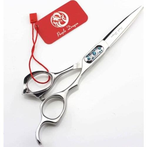 High Quality 6.0Inch JP440C Cutting Scissors with Blue Diamond,Hair Shears for Salon Hairdressers,Beauty Hair Tool 1pcs