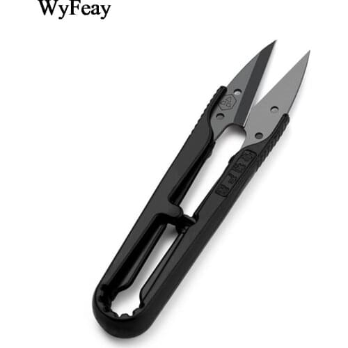 High Carbon Steel Yarn Shears U Thread Scissors Sewing Clipper Beading Tailor Cutter Threads Stitch Supplies Embroidery Scissors