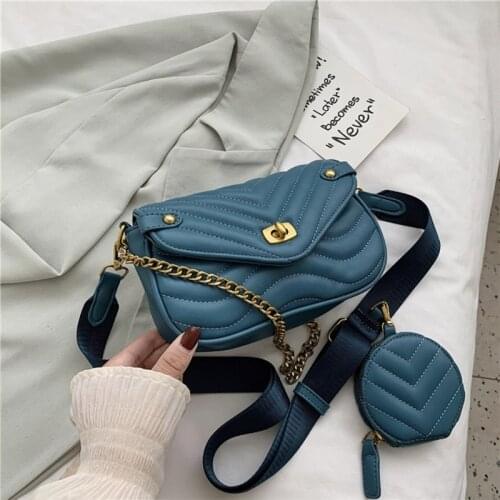 Bag Women French Style Women Quilted Faux Leather Shoulder Bag with Zippy Coin Purse Multipurpose Small Crossbody Handbag Purse