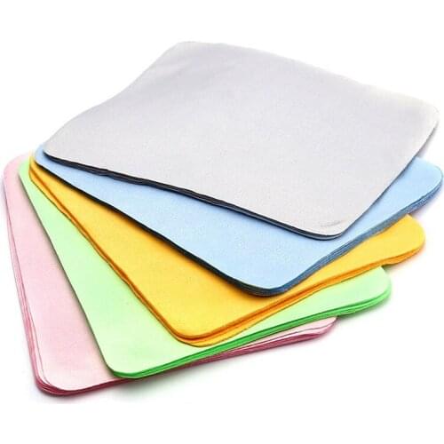 10 pcs /lot Microfiber Cleaning Cloth Eyeglasses Chamois Glasses Cleaner 145*175mm For Lens Phone Screen Cleaning