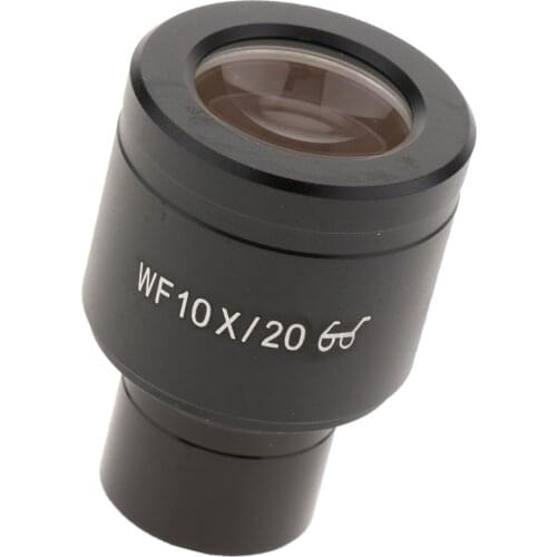 10X Biological Microscope Wide Angle Hight Eyepiont Eyepiece (WF10X/20mm Lens) for Microscopes 23.2mm