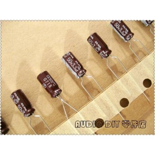20PCS/100PCS ELNA Brown RA2 Series 3.3uF 50V 50V3.3UF Audio Electrolytic Capacitor