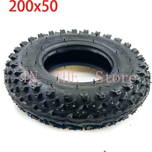 200X50 (8 Inch)Tire Fit for Electric Gas Scooter & Electric Scooter(inner Tube Included) Wheelchair Wheel
