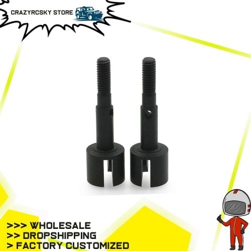 2pcs #45 steel material front wheel axle for rc hobby model car 1:10 HPI Venture FJ Cruiser crawler