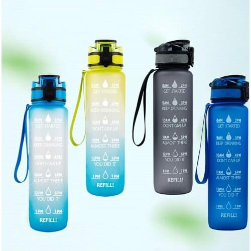 Water Bottle Reusable Jug Indoor Fitness Biking GYM Travel Hiking 34oz