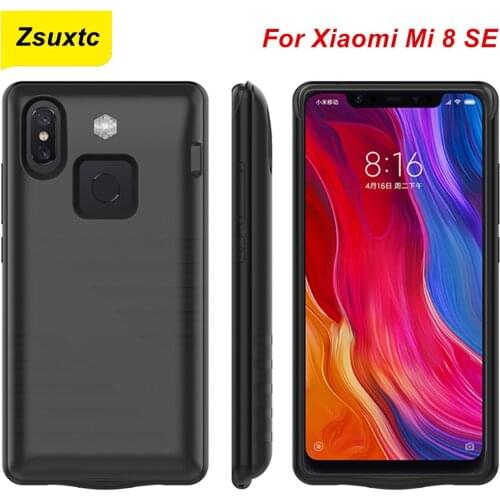 6000 Mah For Xiaomi Mi 8 SE Battery Case Mi 8 SE Charger Case Smart Phone Cover Power Bank For Xiaomi Mi 8 SE Battery Case
