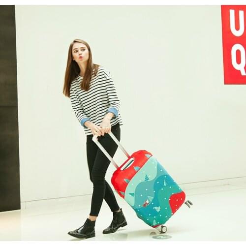 Print Trolley Suitcase Protective Cover 18-28 Inch Elastic Luggage Cover Carry on baggage Case Bag Travel Accessories