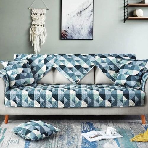 Leisure Rome Geometric Sofa Cover Cotton Non-Slip Sofa Towel Chair Covers Mats Living/Drawing Room L-Shaped