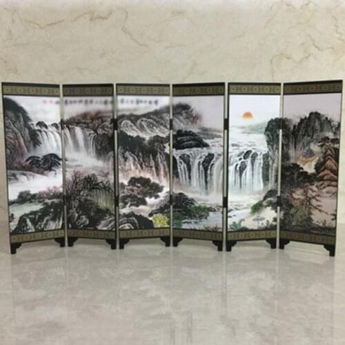 Decor Wall Divider Partition Screen Art Decal Kitchen Wooden Chinese Folding