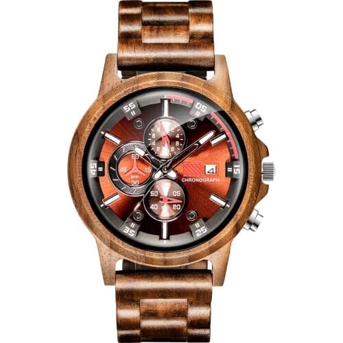 TO MY GREAT FATHER - THE BEST THING THAT EVER HAPPEND ENGRAVED WOODEN WATCH WOOD MEN WATCH BIRTHERDAY GIFT