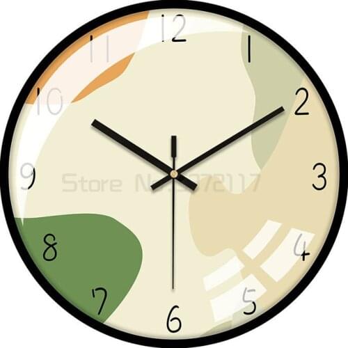 Quartz clock wall clock creative metal wall clock simple clock living room wall watch household creative fashion wall clock