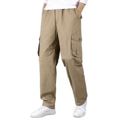 40%HOTPants Straight Leg Pure Color Loose Casual Mid-rise Man Pants for Home