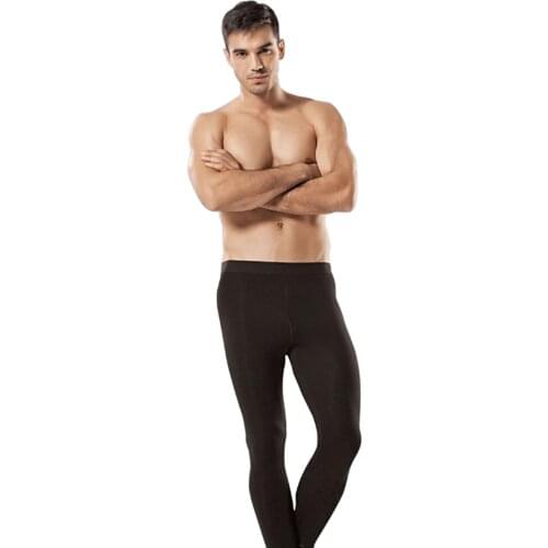 Male Thermal Outdoors Leggings Long Bottom Black Color Winter Warm Holding Male Thermal Outdoors Leggings Bottom Gift Male Outdoors Undies