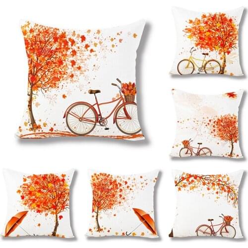 4 Style Pillow Covers Mermaid Decorative Throw Pillow Covers 50x50 CM Cotton Pillowcase Ocean Theme for Kids Girls Sofa Bedroom