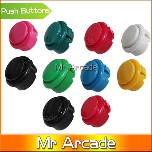New 10x OEM 30mm Push Button Replace For Sanwa OBSF-30 Buttons Arcade PC Games For Arcade DIY Parts MAME