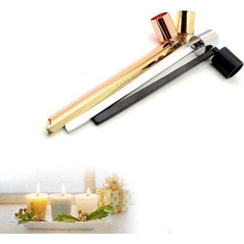 Stainless Steel Straight Tube Candle Snuffer Wick Trimmer Candle Cover Hand Tools Accessories Safely Extinguish New Arrival