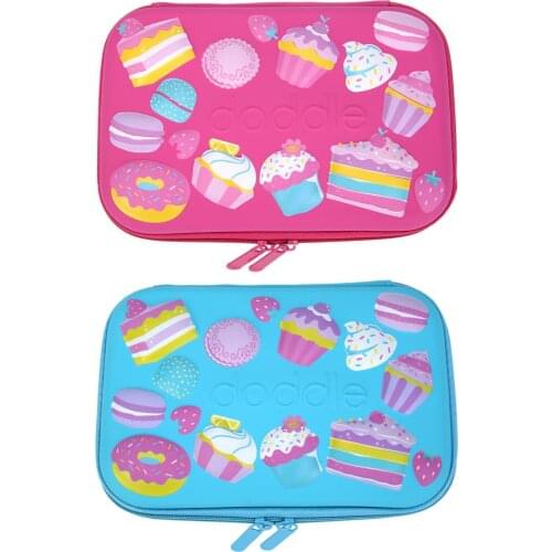 Cartoon Cake Large Capacity Pencil Bag Lightweight and Delicate 3D EVA Durable Pencil Box Stationery Gift Prizes 23x16x4cm