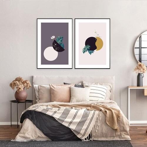 Nordic Minimalist Plant Monstera Wall Art Canvas Painting Nordic Posters and Prints Wall Pictures for Living Home Decoration