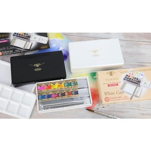 Japanese Holbein solid watercolor artist 12/18/24/48 solid watercolor paint set master watercolor paint set available to student