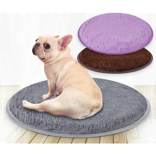 Winter Dog Bed Soft Fleece Pet Cushion House Warm Cat Bed Mats Deep Sleeping Kennel For Small Medium Large Dogs Fur Bed Blankets