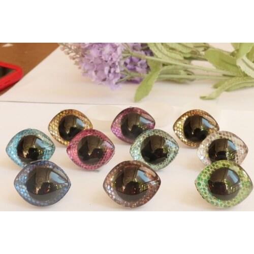 10pcs/lot 23x28mm oval shape clear toy eyes plastic safety glitter eyes& glitter Nonwovens & white hard washer--color option--sp