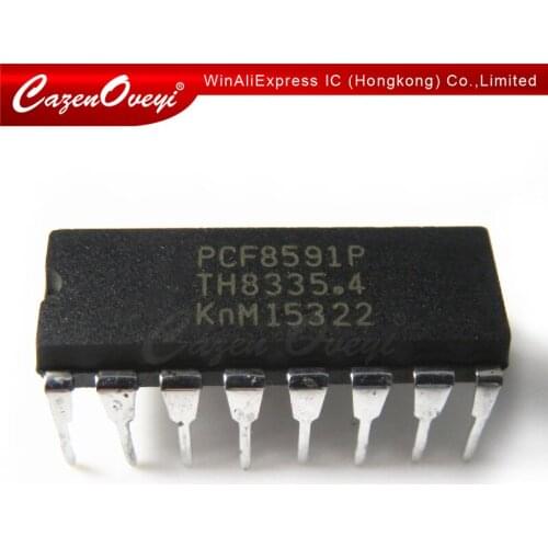 10pcs/lot PCF8591P PCF8591 DIP-16 In Stock