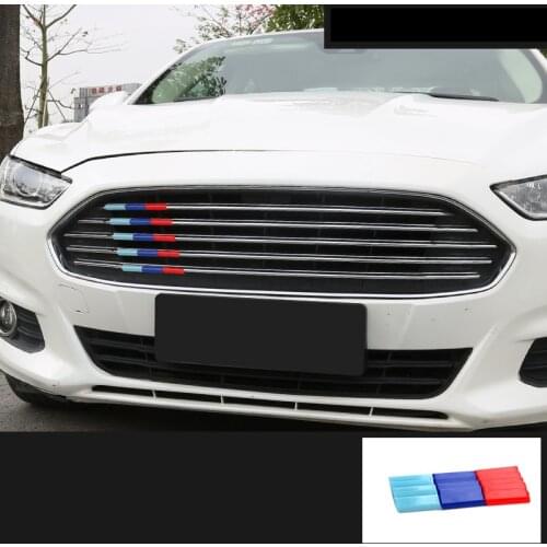 For Ford Mondeo MK3 2014~2019 Kia K4 Accessories 15pcs/lot Car Front Grill Cover Stickers Decoration