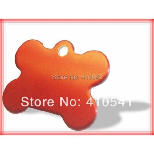 Free Shipping 25.4*16.8mm Mix 8 Colors pet tag Aluminium alloy dog name tags 5000pcs/lot Dog Bone shaped tags puppy dog cat tags