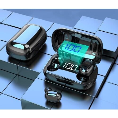 Bluetooth 5.0 Sport Stereo Earbuds Headphones Wireless Mini In-ear Earphones Waterproof Headsets With Microphone