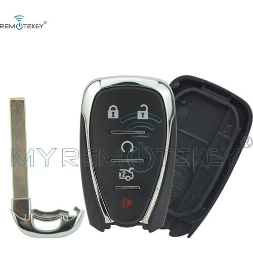 Remtekey HYQ4EA Smart key case 4+1 button for 2017 Chevrolet Sonic 13508769 with emergency key