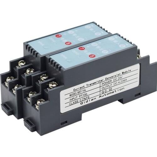 PT100 temperature transmitter module 4-20mA Din rail type temperature transducer BST-TR
