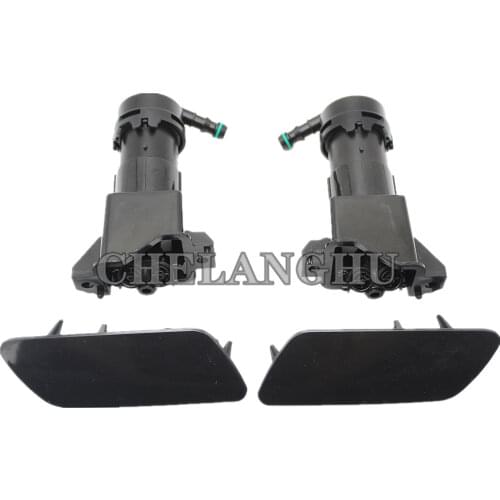 For Audi A6 C6 / A6 C6 Avant Facelift 2009 2010 2011 Front Headlight Washer Lift Cylinder Spray Nozzle And Cover Cap