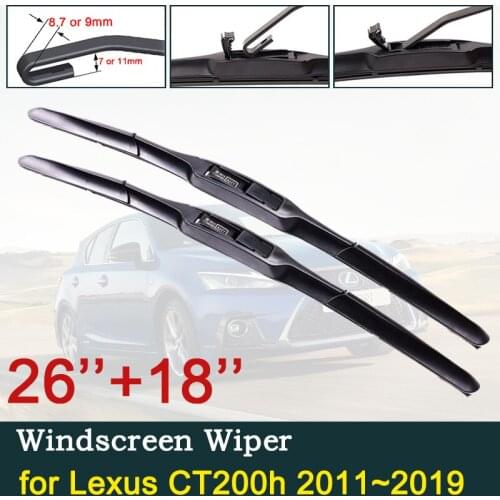 For Lexus CT200h CT 200 200h F Sport 2011~2019 Car Wiper Blades Front Windshield Brushes Car Accessories 2015 2016 2017 2018