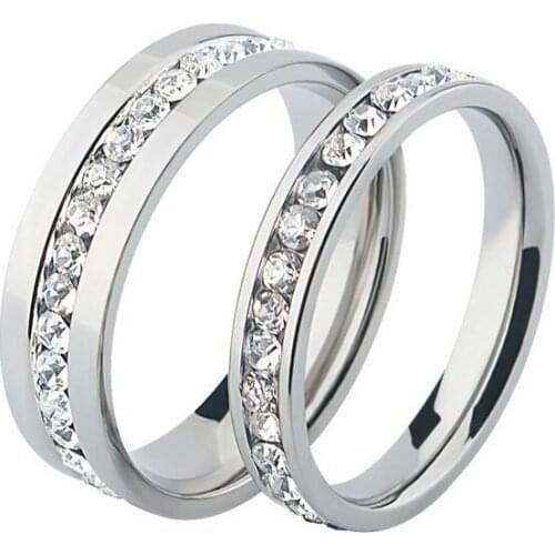 Smooth stainless steel Ring creative titanium steel couple rings