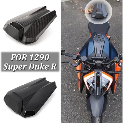 Carbon Black Motorcycle Rear Passenger Pillion Seat Cover Fairing Cowl For 1290 Super Duke R 2020 2021