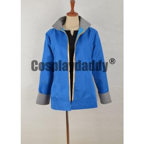 Pocket Monster Volkner Top Coat Jacket Outfit Suit Halloween Cosplay Costume F006